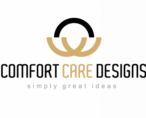 Portland Logo Design for a Cosmetic Products Company Comfort Care Designs. Professional Logo Design.