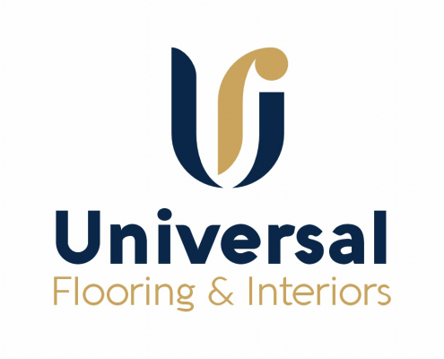 Portland Logo Design for Flooring Installation Companies. Main logo vertical version