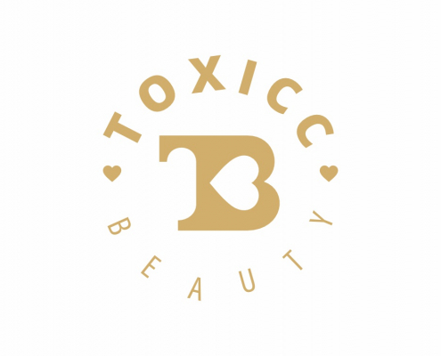 Portland Logo Design for Toxicc Beauty. Beauty Salon Logo Graphics. Logo One color light background
